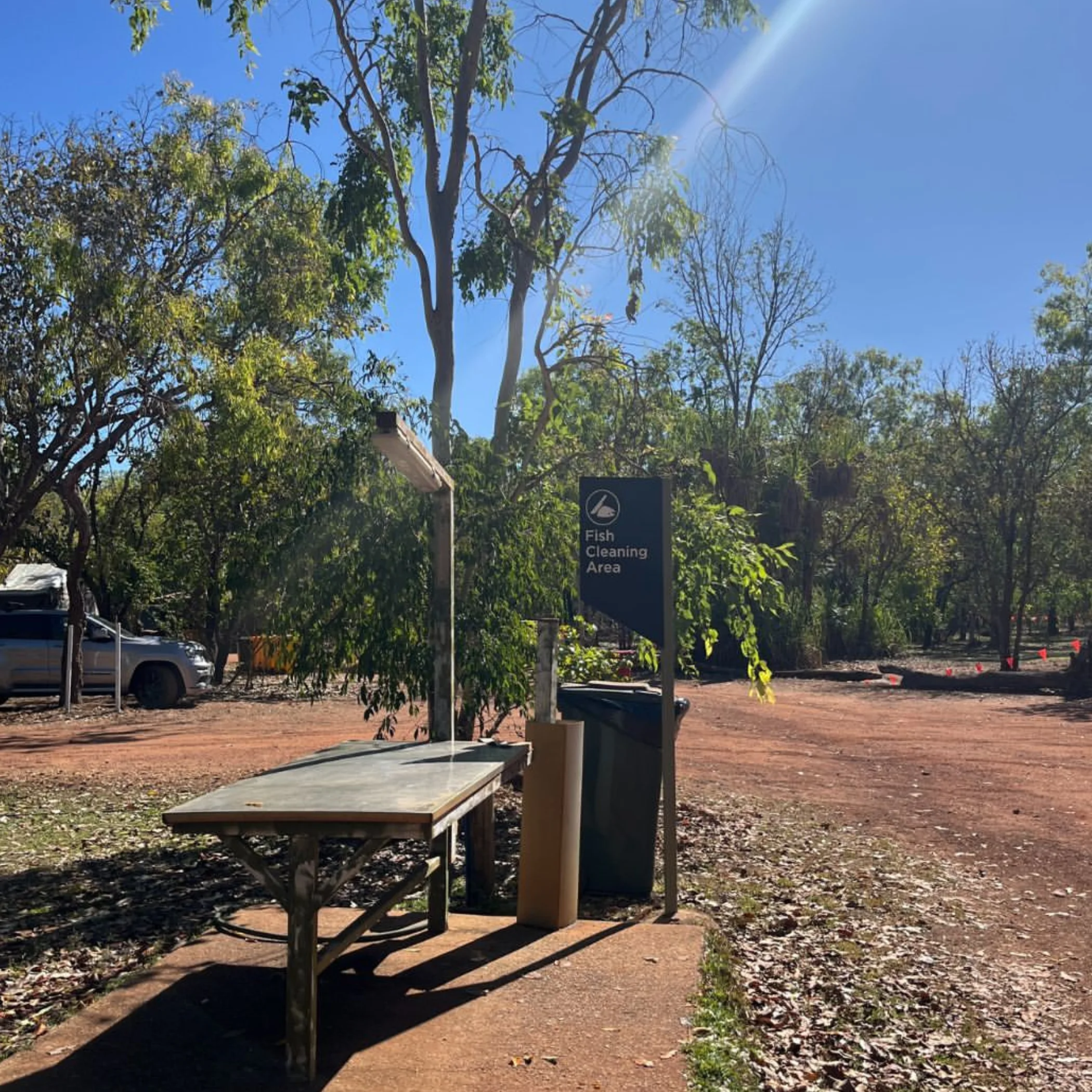kakadu camping site with tents