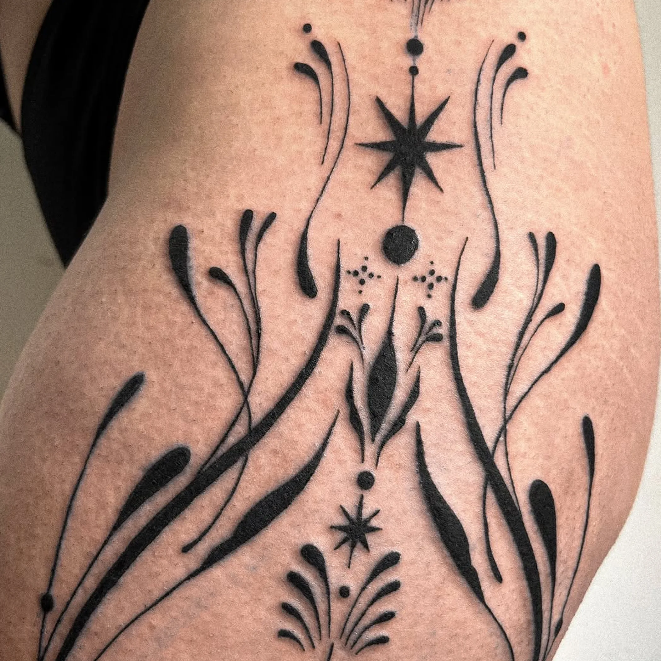 intricate tattoo close-up