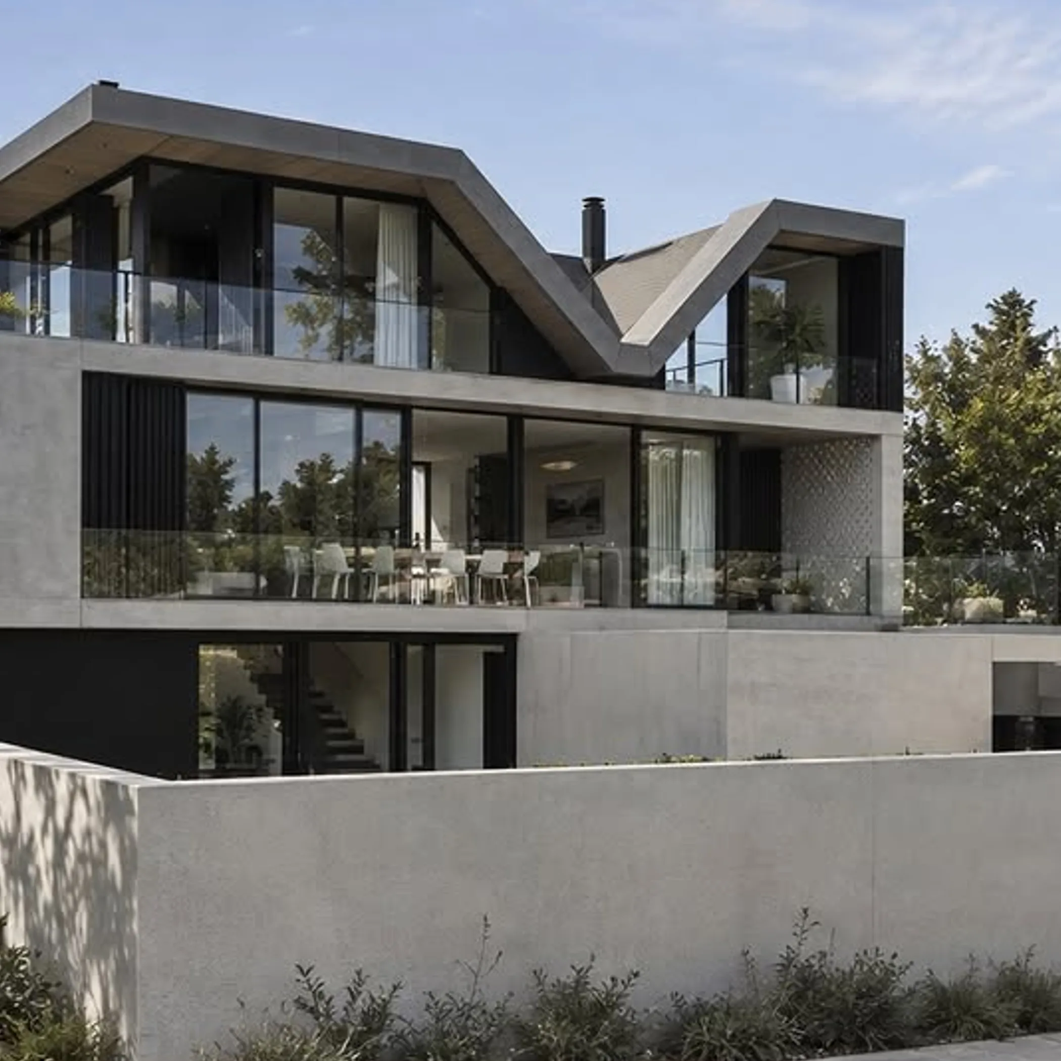 contemporary coastal residence exterior