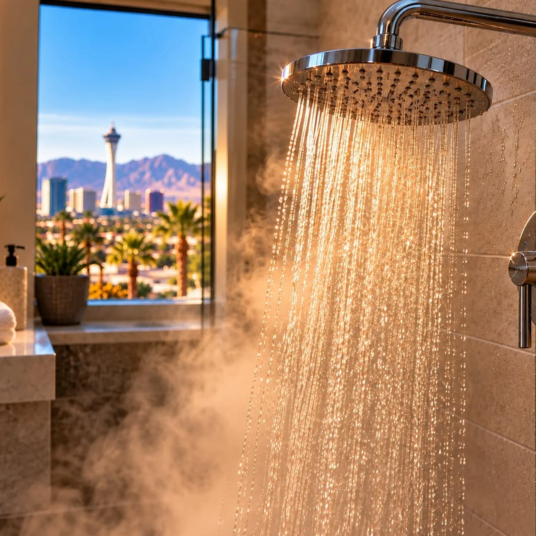 hot shower water delivery