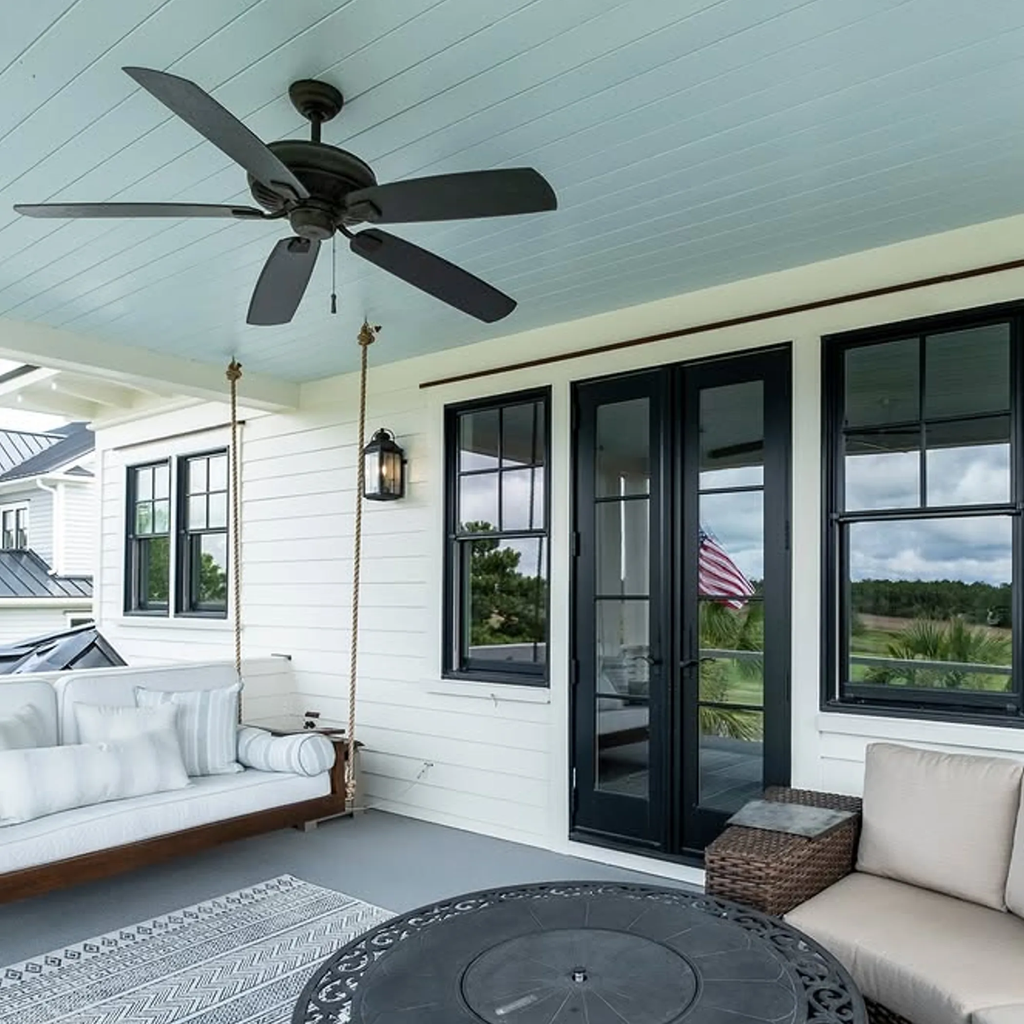 coastal home exterior and porch exposure