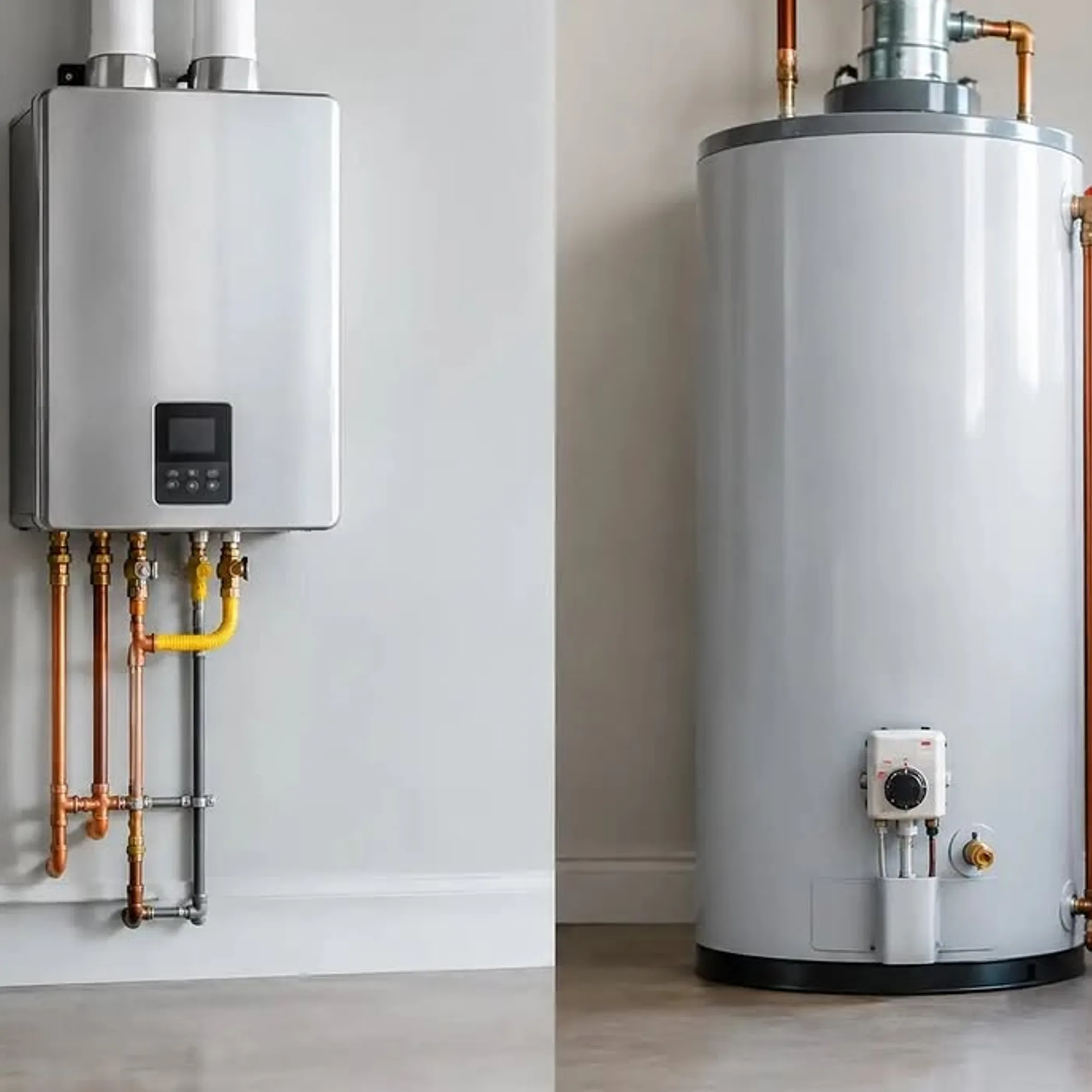 tankless and storage hot-water systems