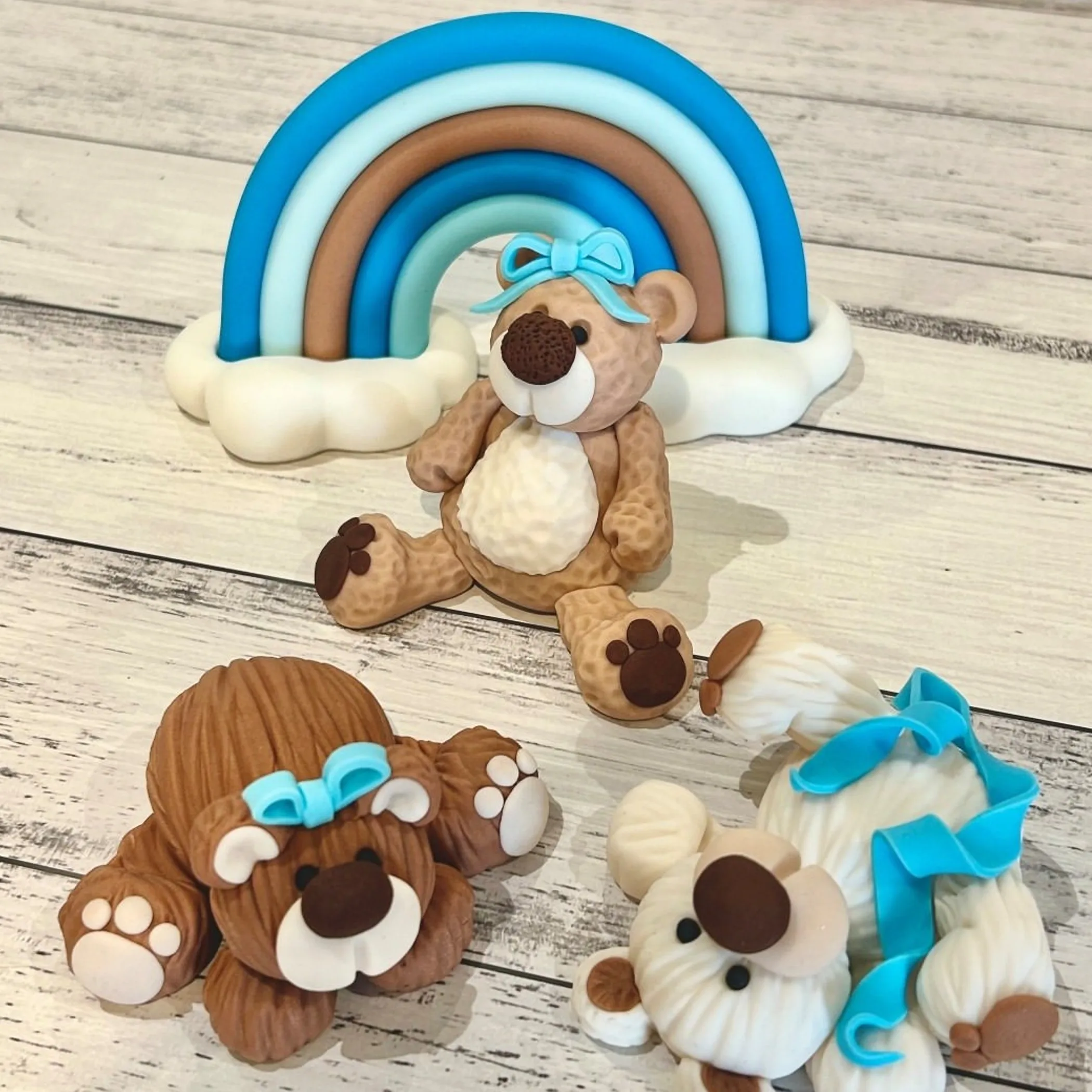 handcrafted cake topper modelling examples