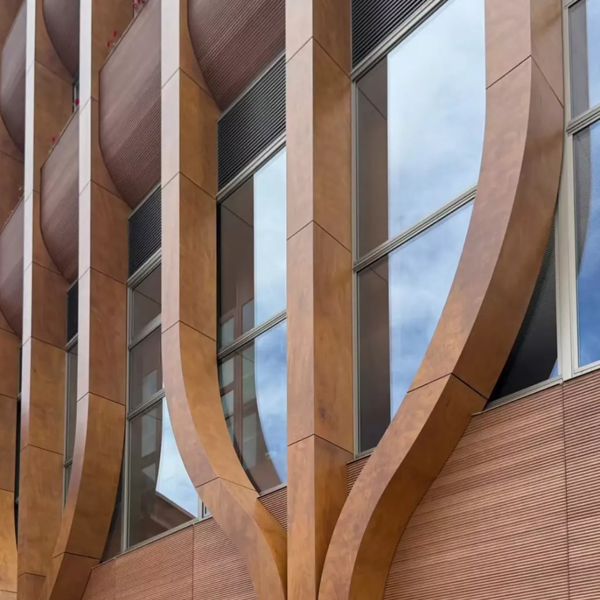 wood-clad building exterior design
